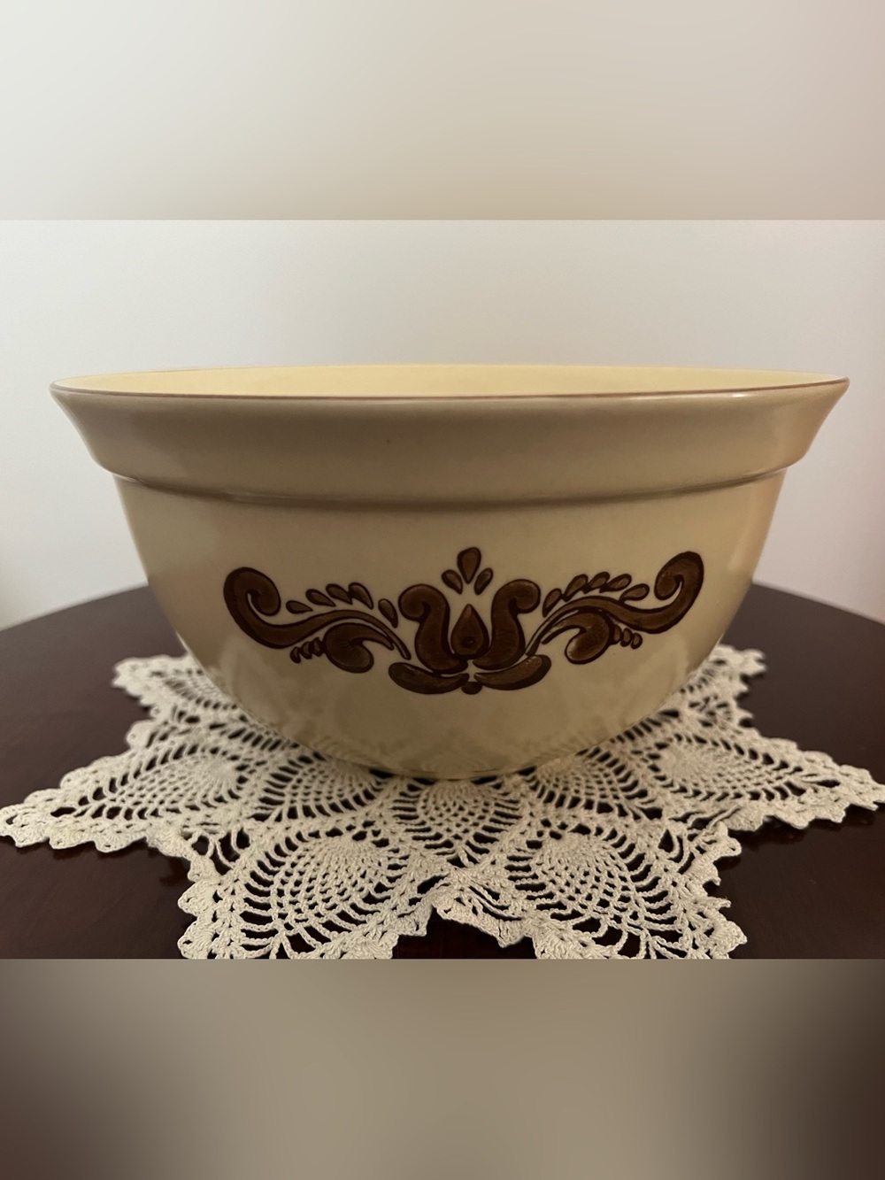 Vintage 3 Qt PFALTZGRAFT Village Pattern Large Mixing Bowl